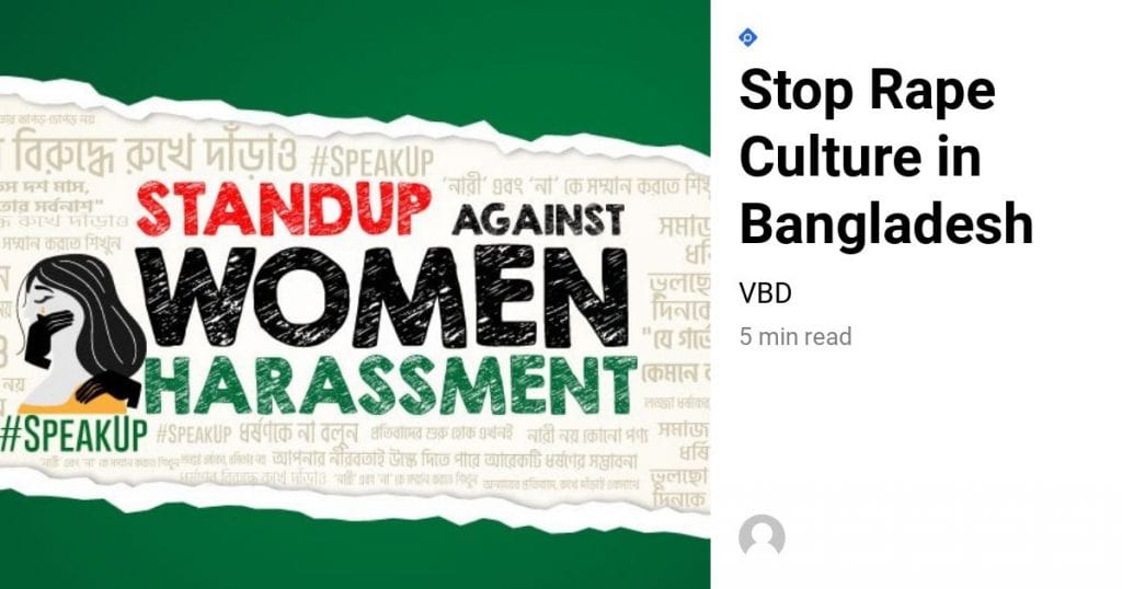 Stop Rape Culture in Bangladesh